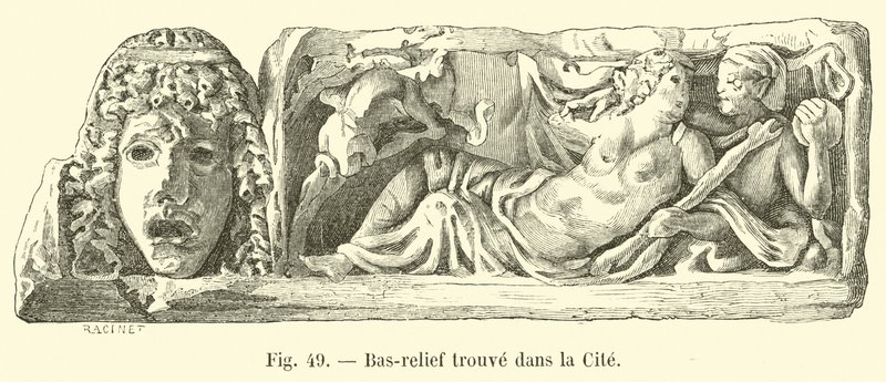Bareljefi löydetty kaupungista tekijältä French School