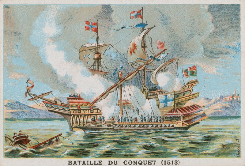 Le Conquetin taistelu, 1530 tekijältä French School