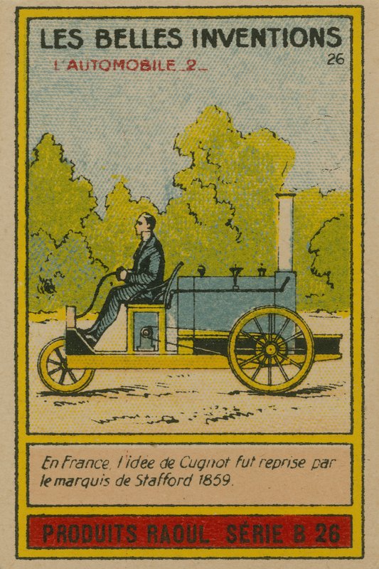 Kaunis keksintökortti, auto tekijältä French School