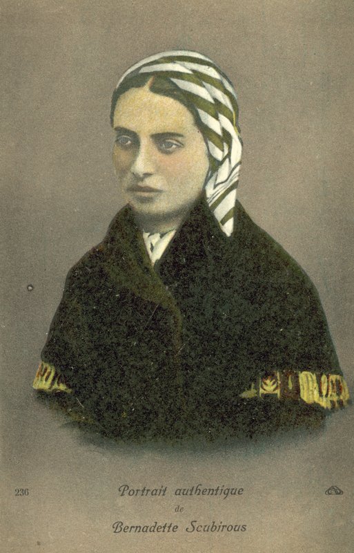 Bernadette Soubirous (väri litho) tekijältä French School
