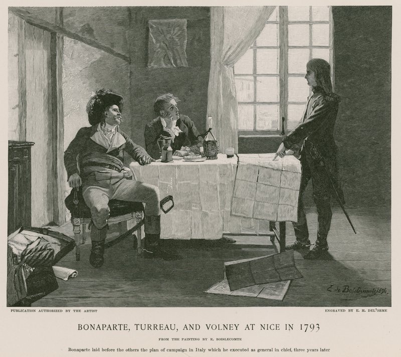 Bonaparte, Turreau ja Volney Nizzassa vuonna 1793 tekijältä French School