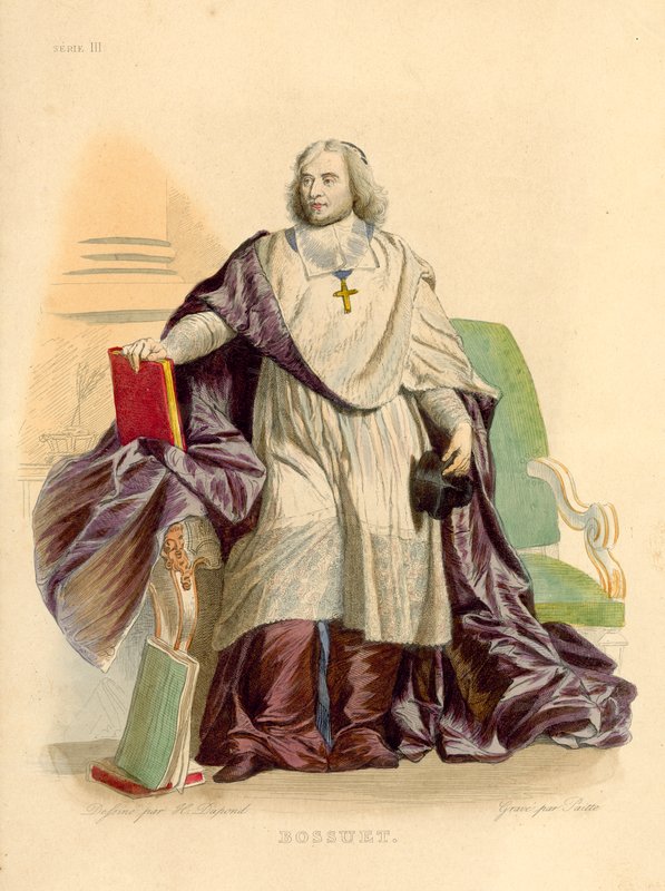 Bossuet (värillinen kaiverrus) tekijältä French School