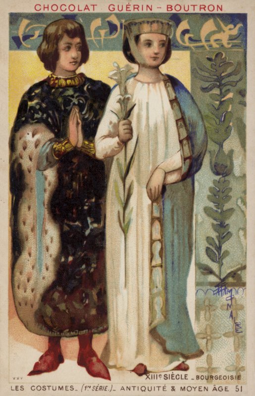 Porvarillinen puku, 1200-luku tekijältä French School
