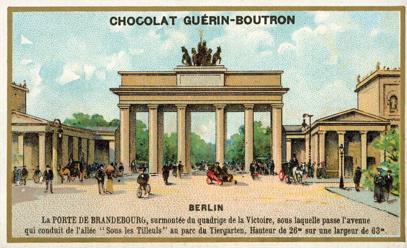 Brandenburgin portti, Berliini (chromolitho) tekijältä French School
