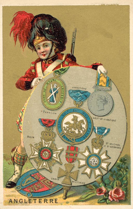 Brittiläiset mitalit (chromolitho) tekijältä French School
