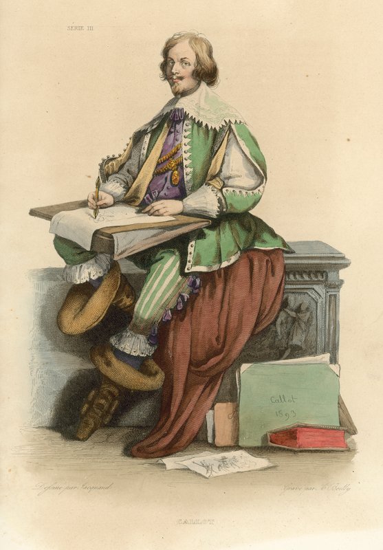 Callot (värillinen kaiverrus) tekijältä French School