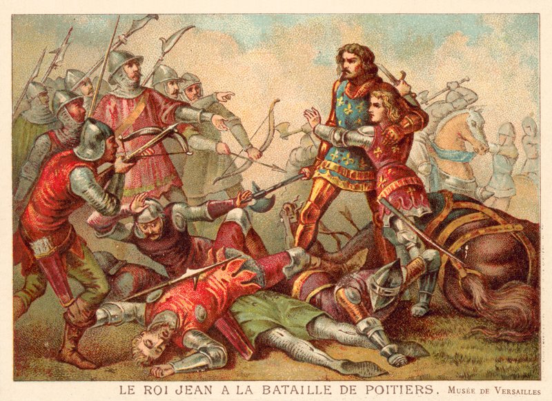 Ranskalaisen Johannes II:n vangitseminen Poitiers
