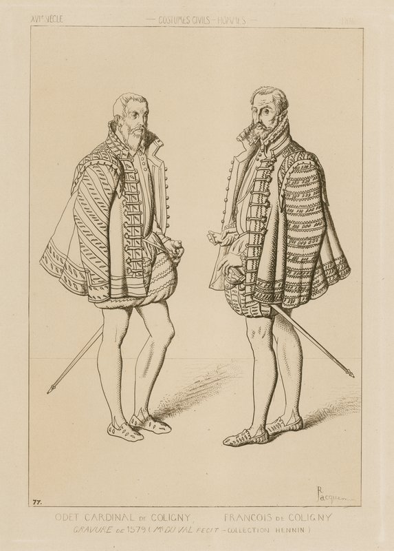 Kardinaali Odet de Coligny (1517–1571) ja Francois de Coligny (1557–1591) tekijältä French School