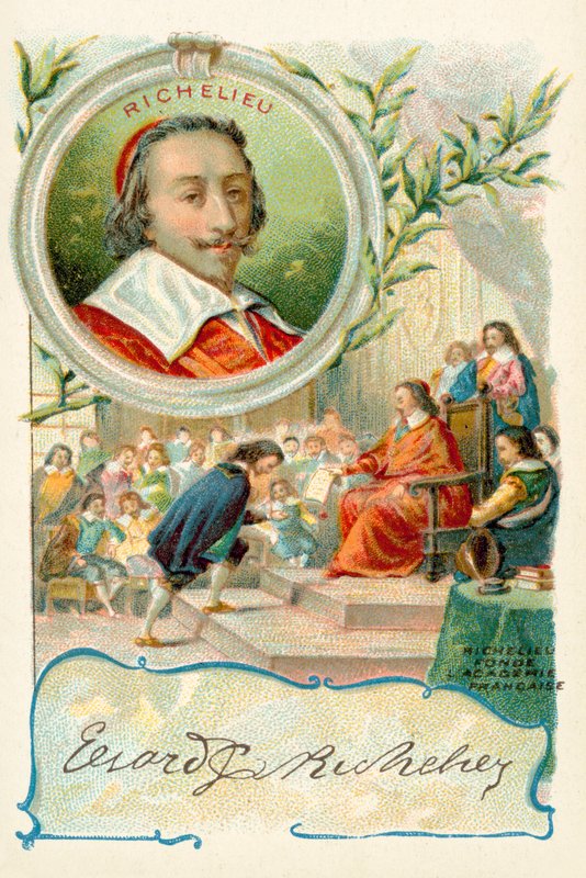 Kardinaali Richelieu perustaa Academie Francaisen tekijältä French School
