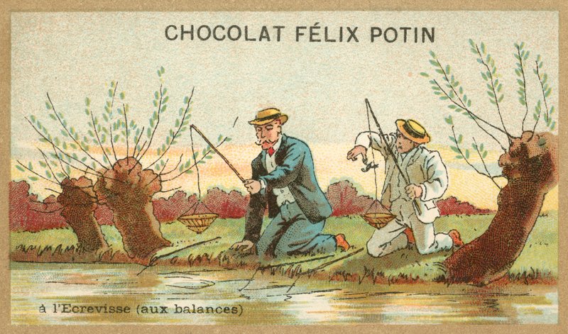 Rapujen pyynti (chromolitho) tekijältä French School