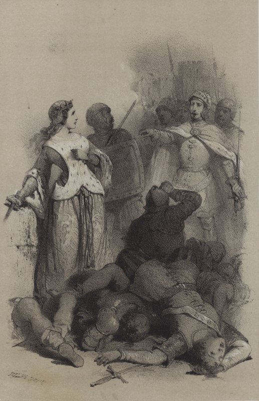 Caterina Sforza, Prisonniere de Cesare Borgia (kaiverrus) tekijältä French School