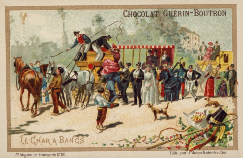 Charabanc (chromolitho) tekijältä French School
