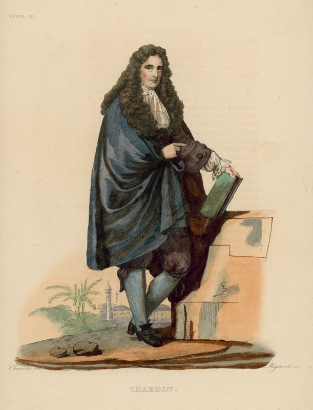 Chardin (värillinen kaiverrus) tekijältä French School