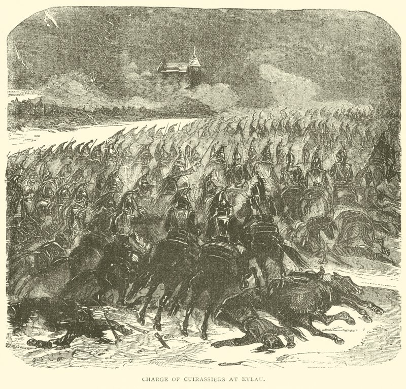 Cuirassiers-maksu Eylaussa (kaiverrus) tekijältä French School