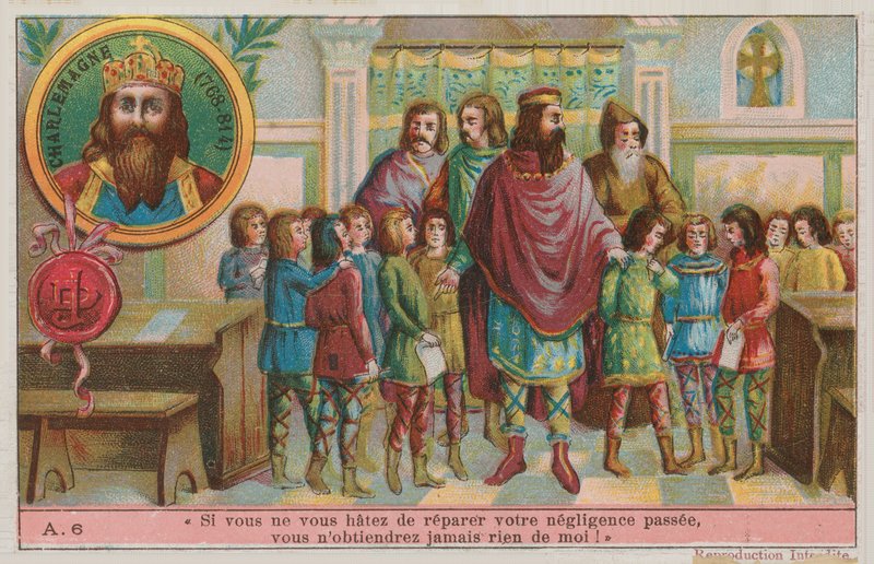Kaarle Suuri, Karolingien valtakunnan perustaja (768-814) tekijältä French School