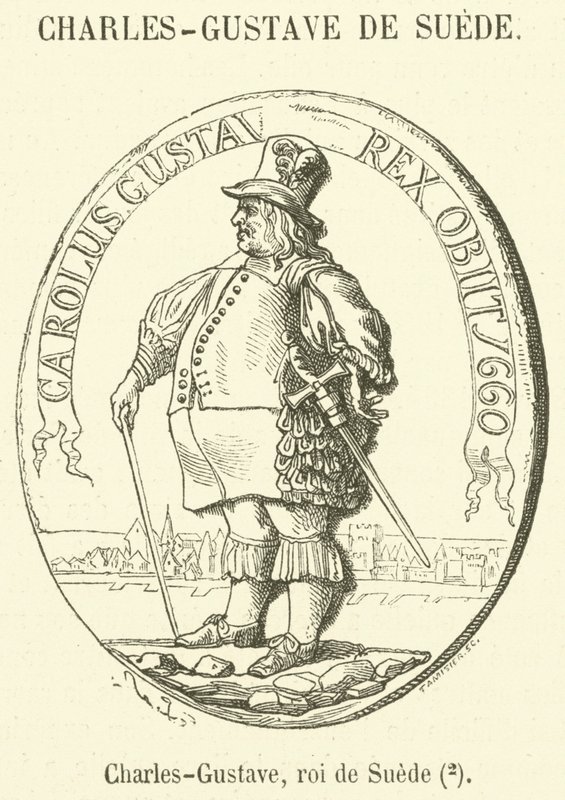 Charles-Gustave, roi de Suede (kaiverrus) tekijältä French School