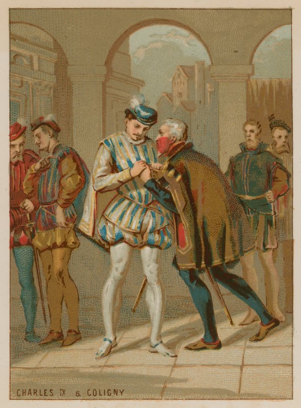 Charles IX ottaa neuvoja Colignylta tekijältä French School