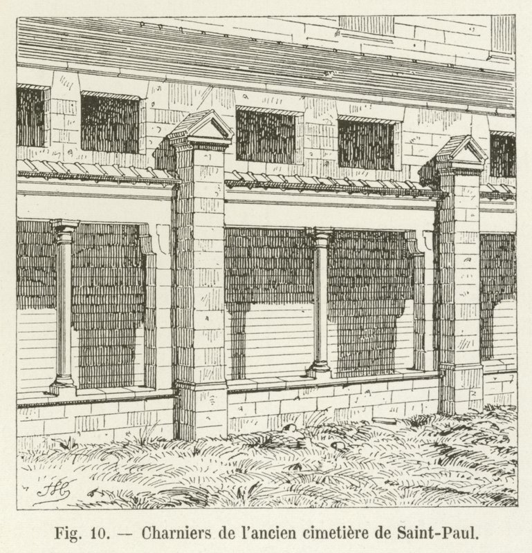 Joukkohaudat Saint-Paulin vanhalla hautausmaalla tekijältä French School