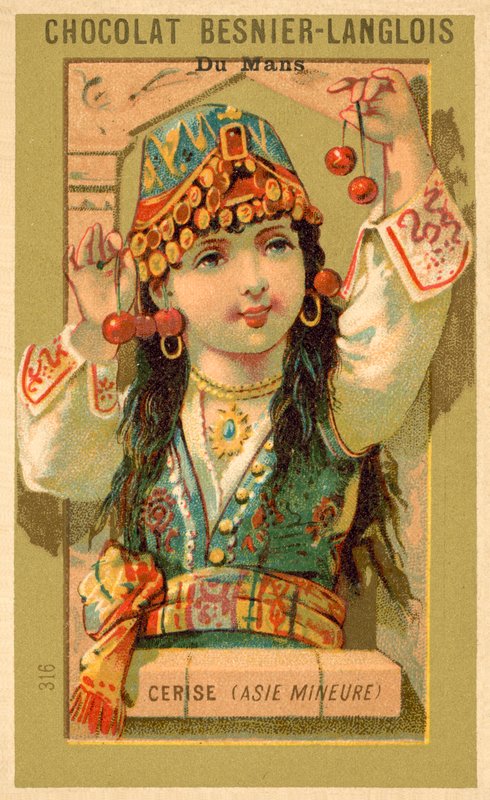 Vähä-Aasian kirsikat (chromolitho) tekijältä French School