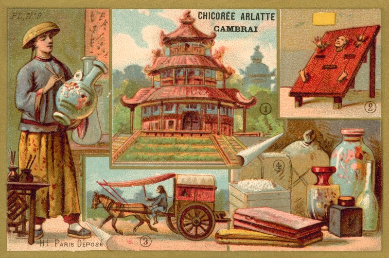 Kiina (chromolitho) tekijältä French School