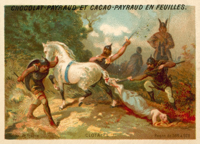 Chlothar II ja Austrasialaisen Brunhildan teloitus, 613; tekijältä French School