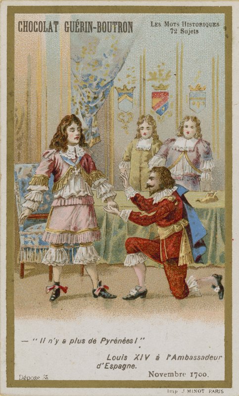 Chocolat Guerin-Boutron -kauppakortti, Historic Words -sarja tekijältä French School