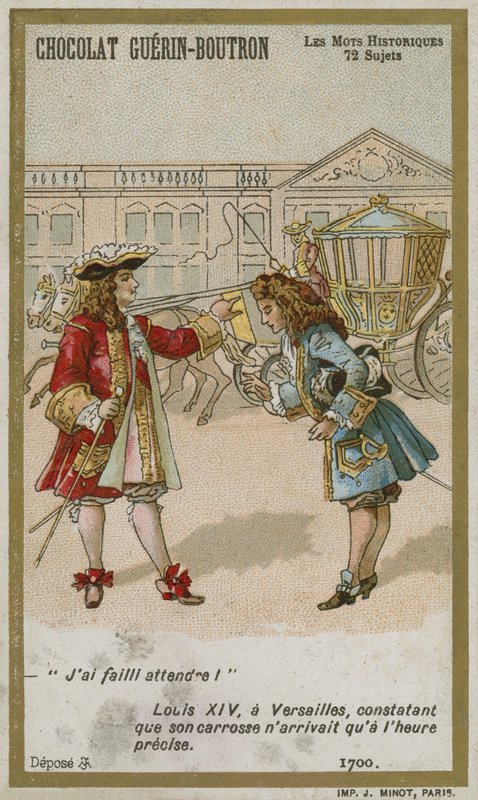 Chocolat Guerin-Boutron -kauppakortti, Historic Words -sarja tekijältä French School