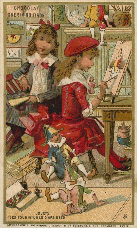 Chocolat Guerin Boutron -kauppakortti tekijältä French School