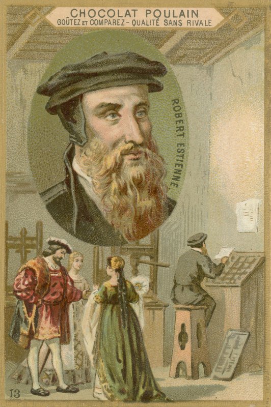 Suklaa Poulain -kauppakortti, Robert Estienne tekijältä French School