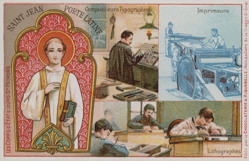 Chocolat dAiguebelle kauppakortti, painatus tekijältä French School