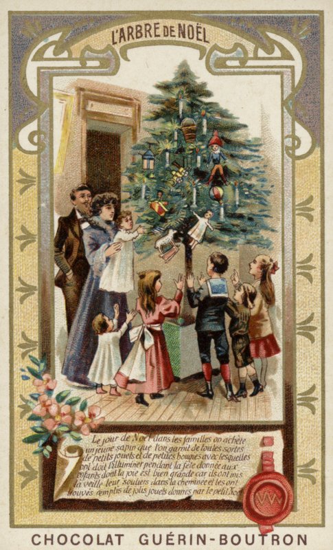 Joulukuusi (chromolitho) tekijältä French School