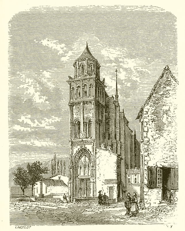 Sainte-Radegonden kirkko Poitiersissa tekijältä French School