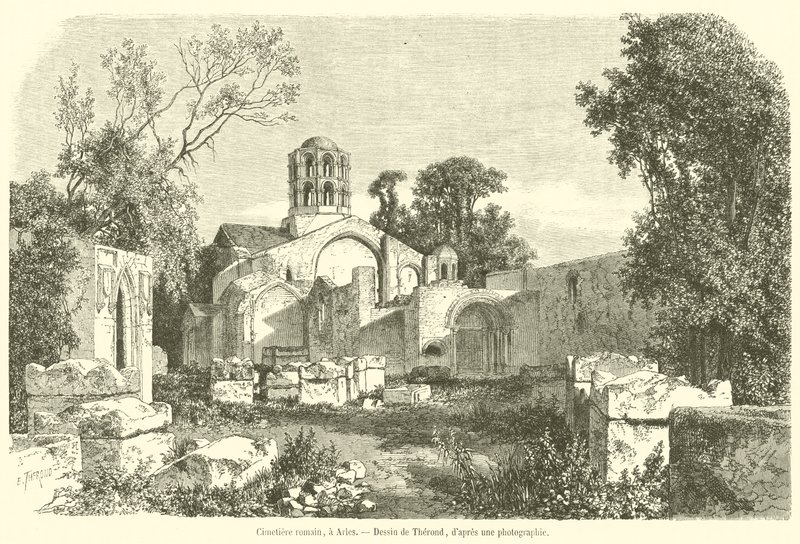 Cimetiere romain, Arles (kaiverrus) tekijältä French School
