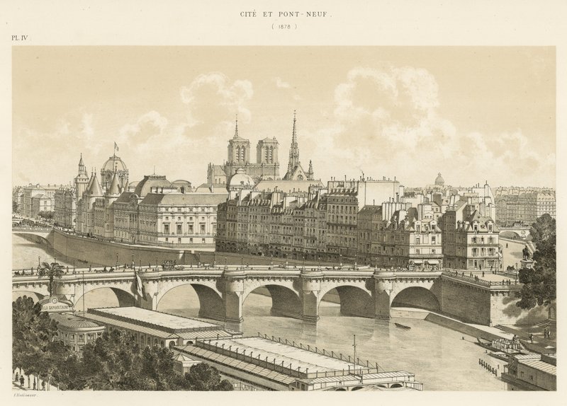 Kaupunki ja Pont-Neuf, 1878 tekijältä French School