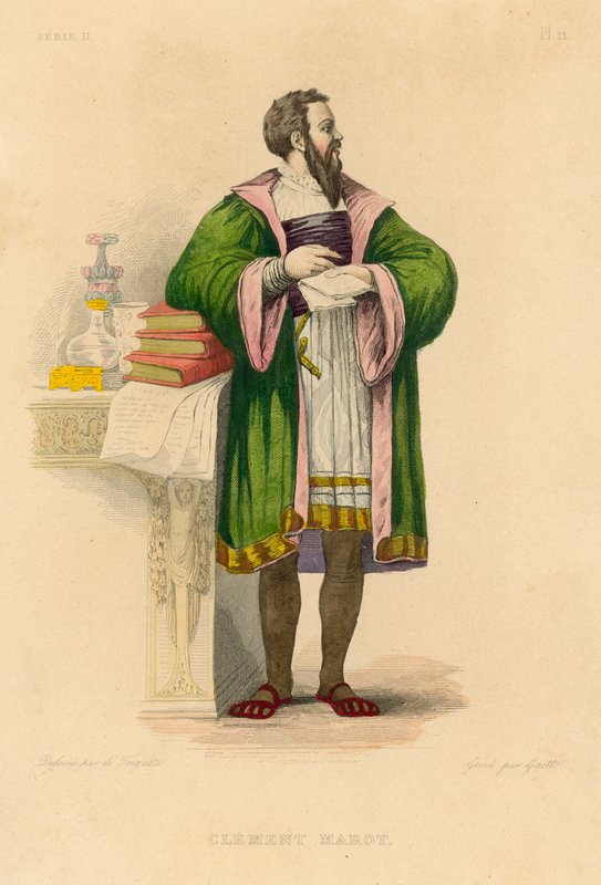 Clement Marot (värikaiverrus) tekijältä French School