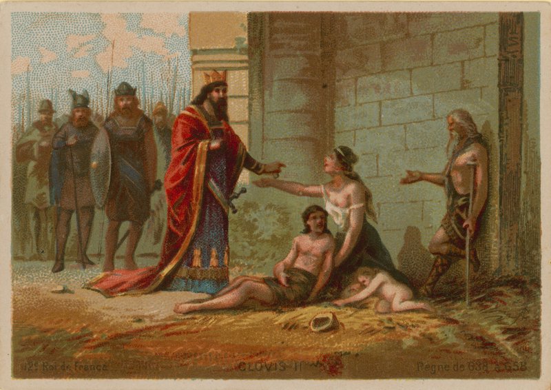 Clovis II, Ranskan kuningas (637-657658) tekijältä French School