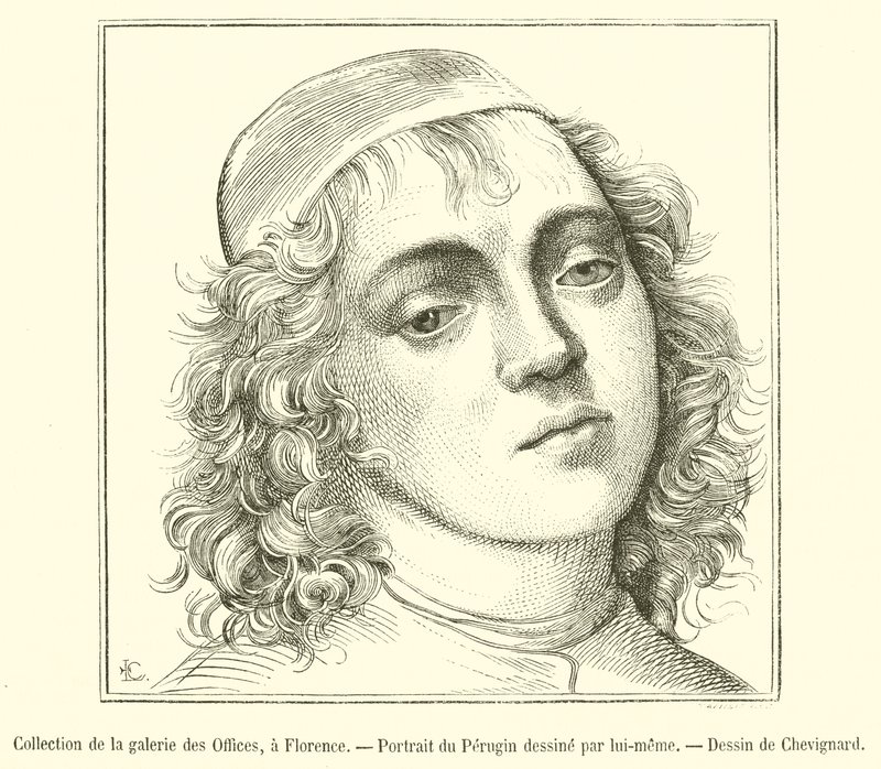 Firenzen Uffizi-gallerian kokoelma, Peruginin muotokuva (kaiverrus) tekijältä French School
