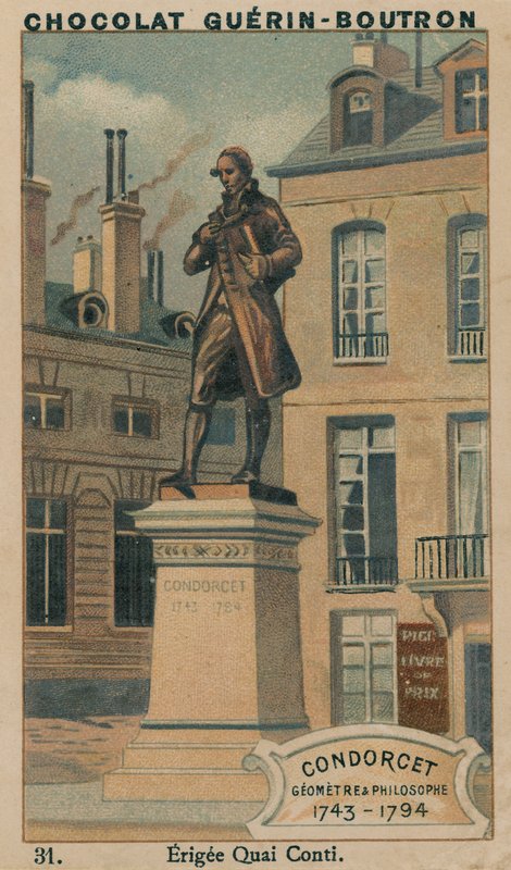 Condorcet, katsastaja ja filosofi, 1743-1794, Erigee Quai Conti tekijältä French School