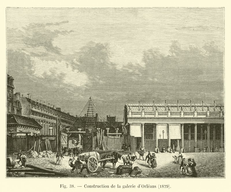 Orleansin gallerian rakentaminen, 1829 tekijältä French School