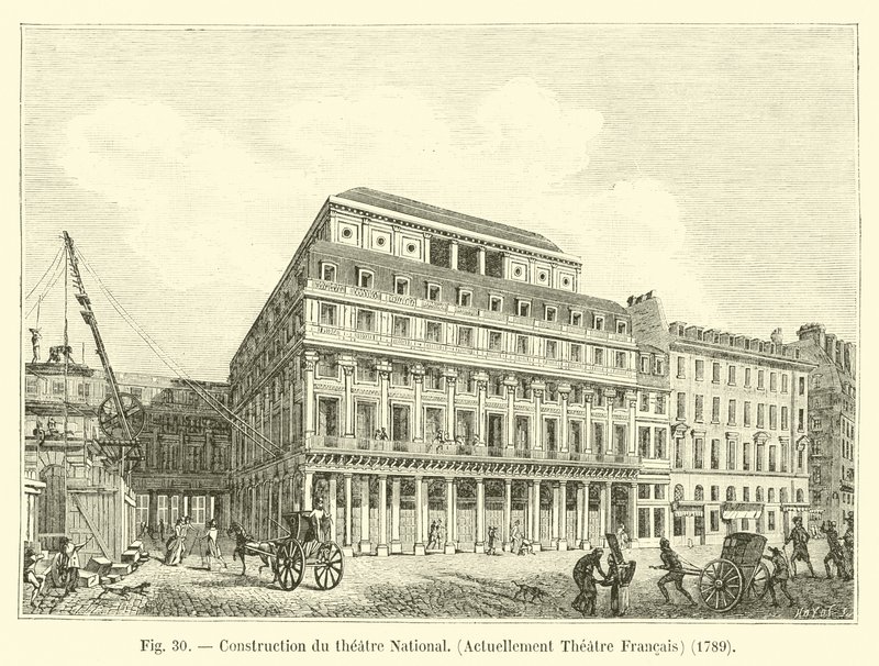 Kansallisteatterin rakentaminen, nykyinen Theater Francais, 1789 tekijältä French School
