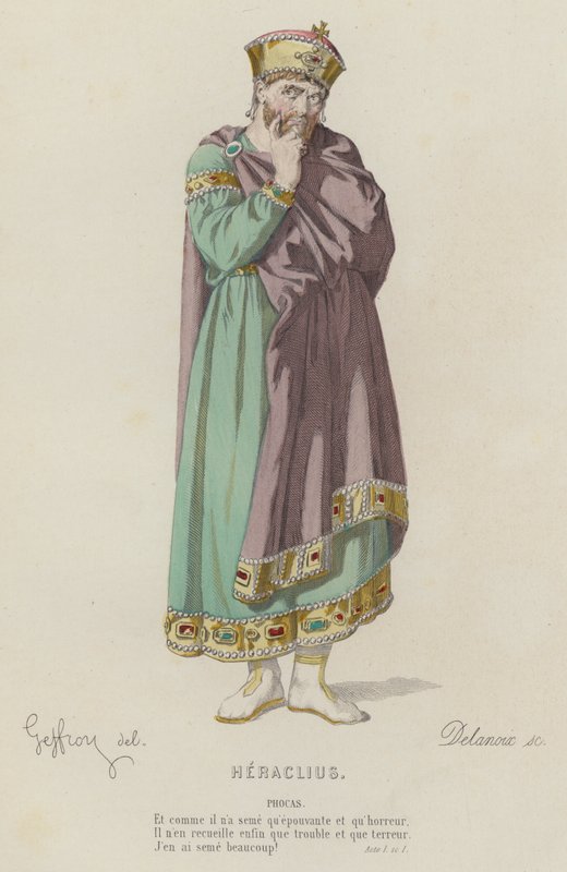 Corneille, Heraclius, Act I, Sc I (värikaiverrus) tekijältä French School