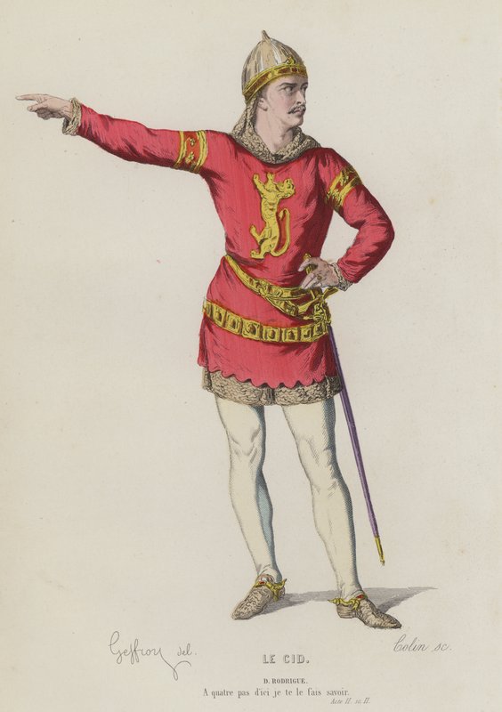Corneille, Le Cid, Act II, Sc II (värikaiverrus) tekijältä French School