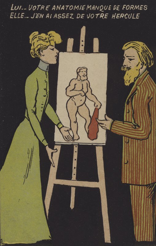 Mag-asawang may easel finn tekijältä French School