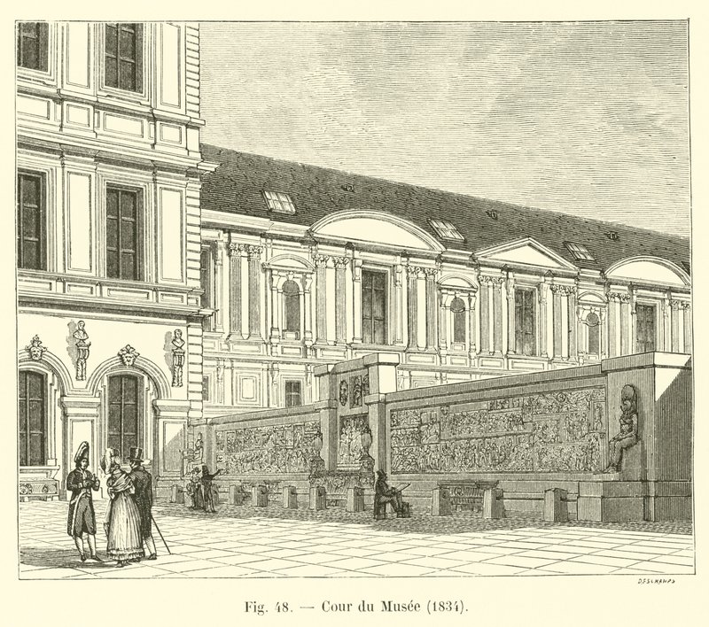 Museon piha, 1834 tekijältä French School