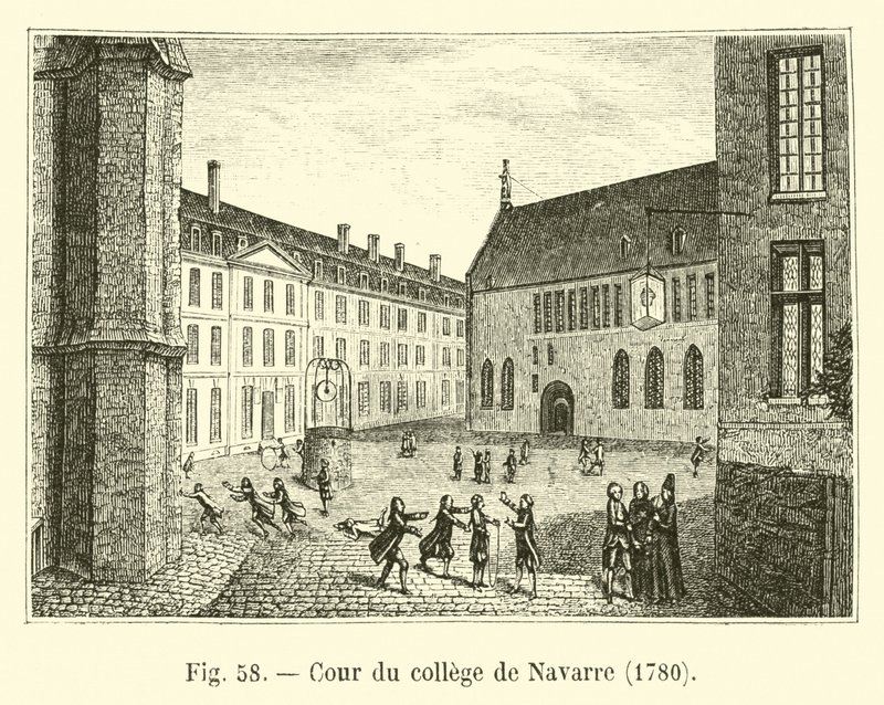 Navarran yliopiston piha, 1780 tekijältä French School