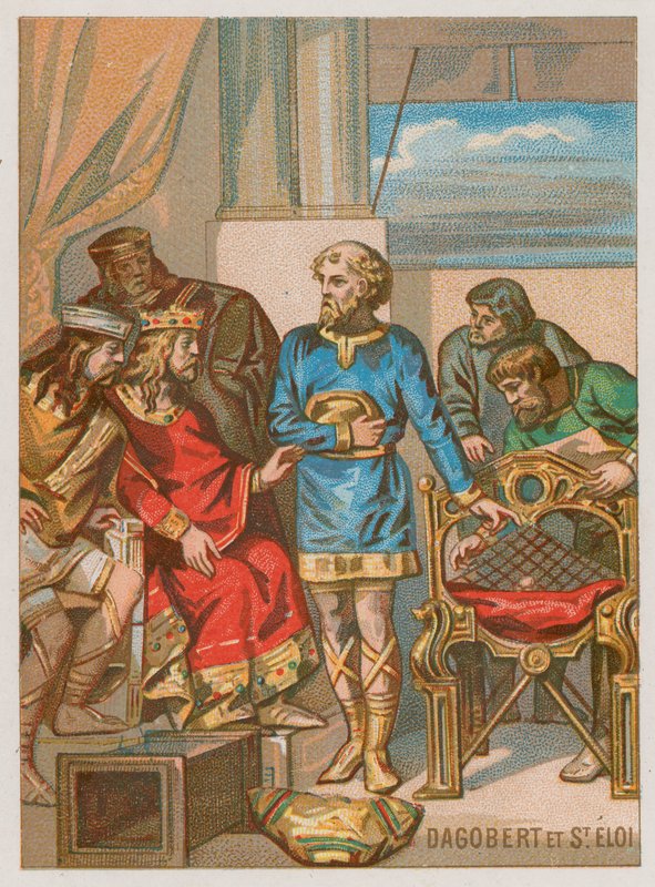 Dagobertiä neuvoo Eligius tekijältä French School