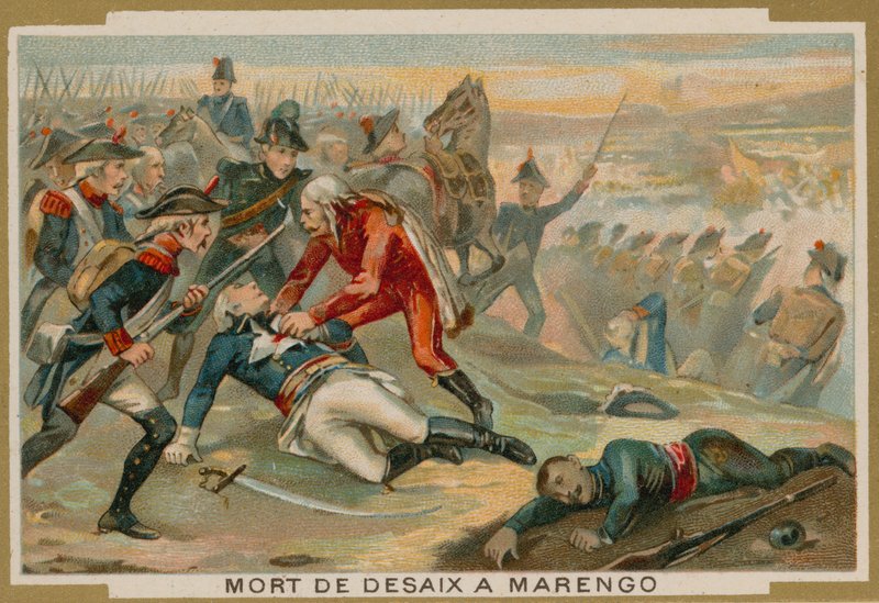 Kenraali Desaix kuoli Marengon taistelussa 1800 tekijältä French School