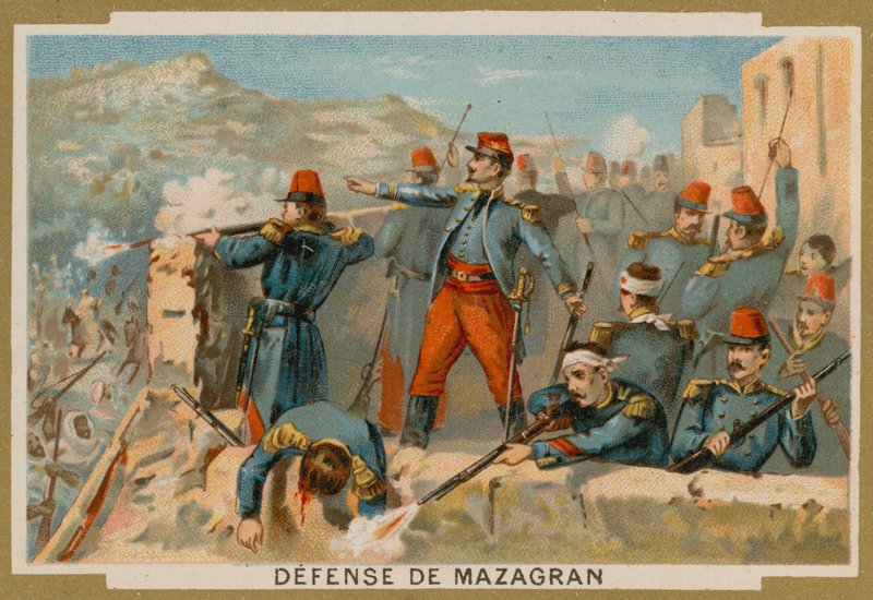 Ranskalaiset puolustivat Mazagrania, Algeria, 1840 tekijältä French School