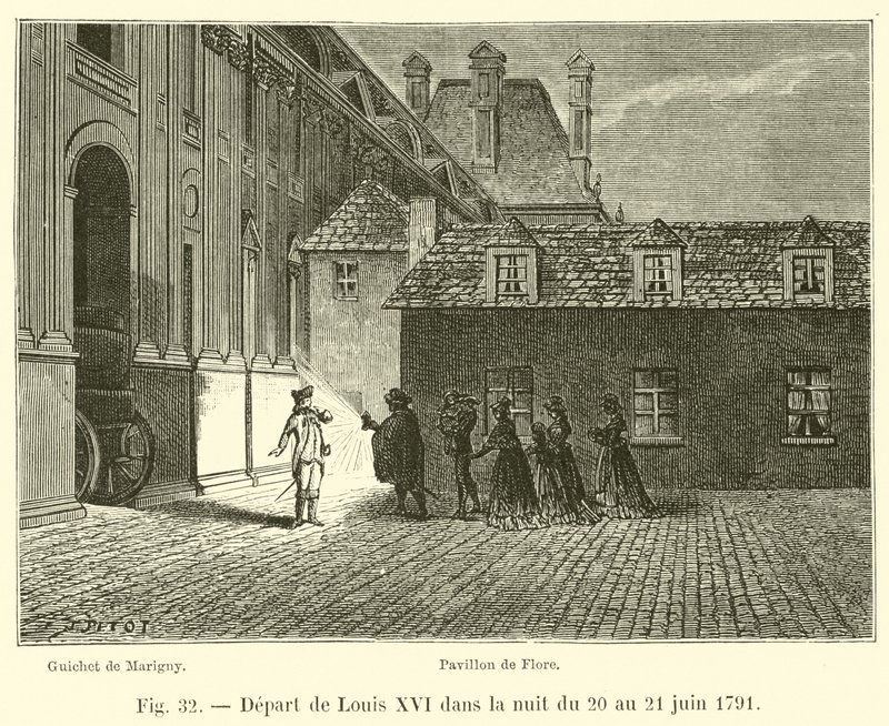 Ludvig XVI:n lähtö yönä 20. ja 21. kesäkuuta 1791 tekijältä French School