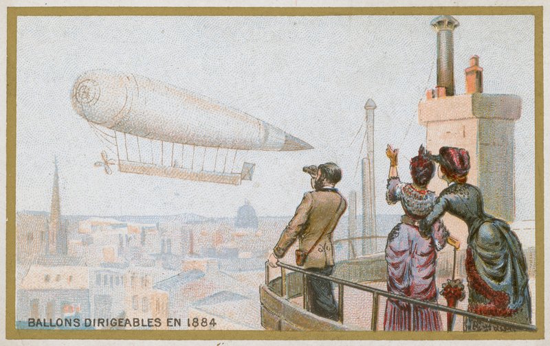 Ohjattava ilmalaiva vuonna 1884 tekijältä French School